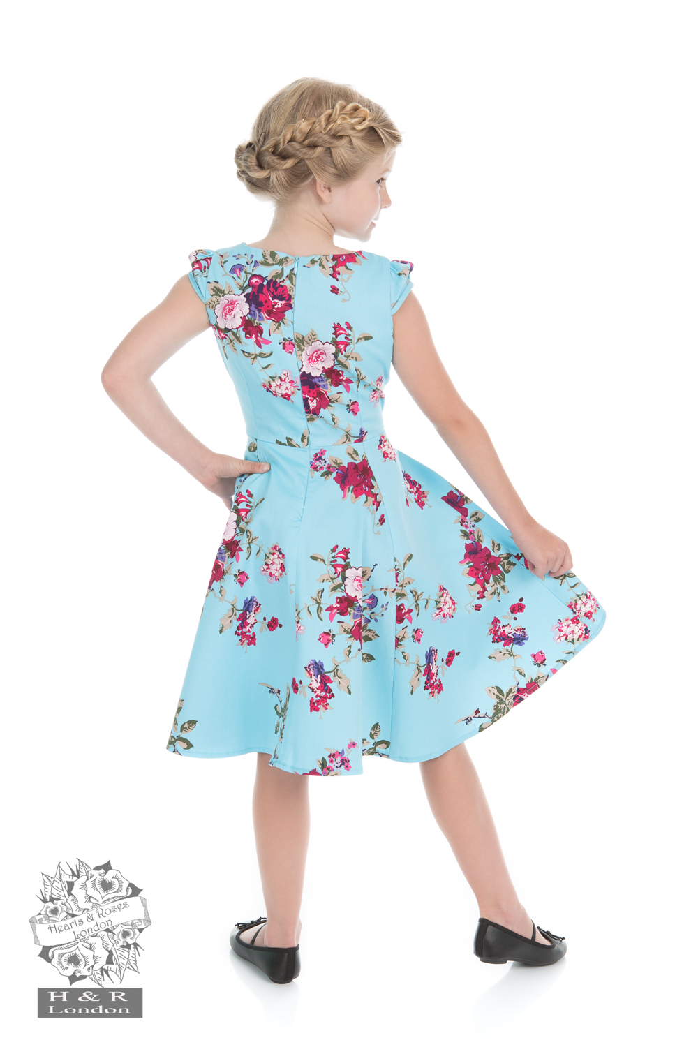 Girls Royal Ballet Tea Dress in Blue